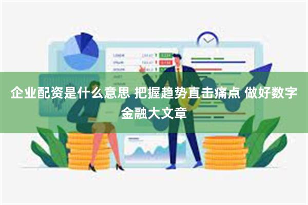 企业配资是什么意思 把握趋势直击痛点 做好数字金融大文章