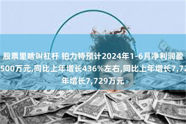 股票里啥叫杠杆 铂力特预计2024年1-6月净利润盈利约9,500万元,同比上年增长436%左右,同比上年增长7,729万元