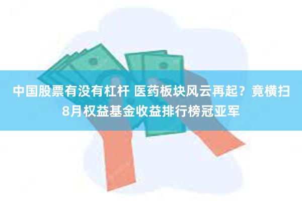 中国股票有没有杠杆 医药板块风云再起？竟横扫8月权益基金收益排行榜冠亚军