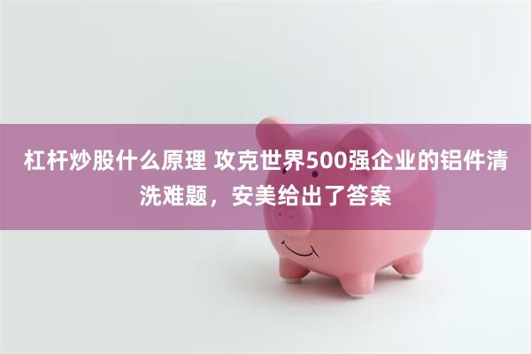 杠杆炒股什么原理 攻克世界500强企业的铝件清洗难题，安美给出了答案