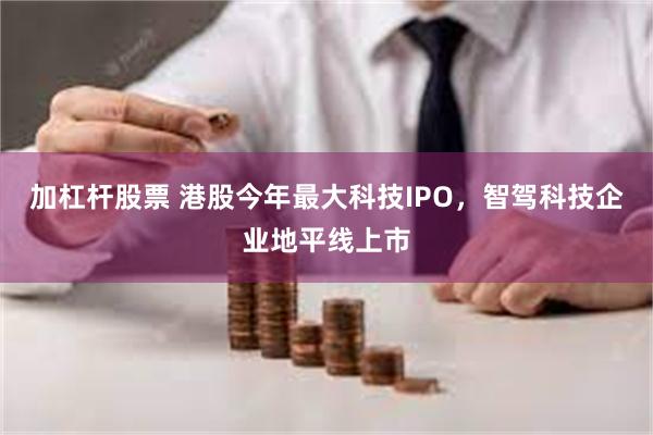 加杠杆股票 港股今年最大科技IPO，智驾科技企业地平线上市